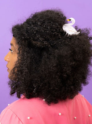 COUCOU SUZETTE Pince à Cheveux - Cygne, parfaite idée de cadeau pour femme.