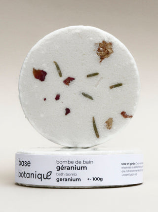BASE BOTANIQUE Bombe de Bain - Géranium