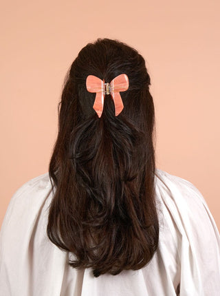 COUCOU SUZETTE Pince à Cheveux Noeud - Rose, parfaite idée de cadeau pour femme.