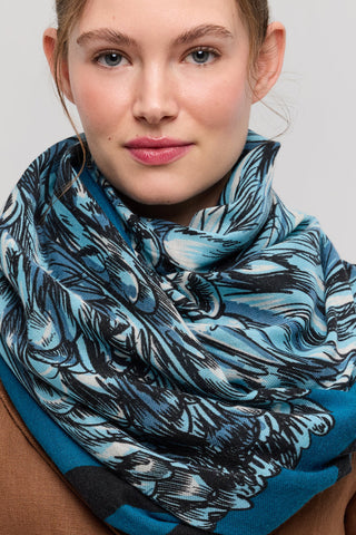 PRINCESSE & DRAGON Foulard Mysterra - Bleu