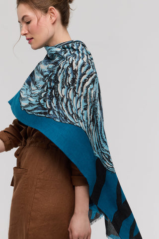 PRINCESSE & DRAGON Foulard Mysterra - Bleu