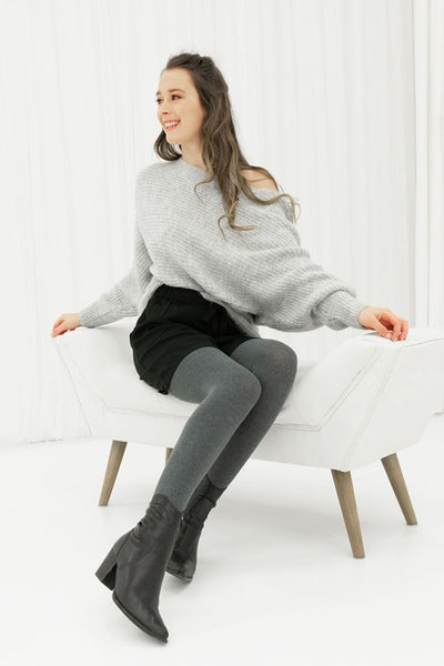 MONDOR Collants en Coton 5393 - Graphite Mix