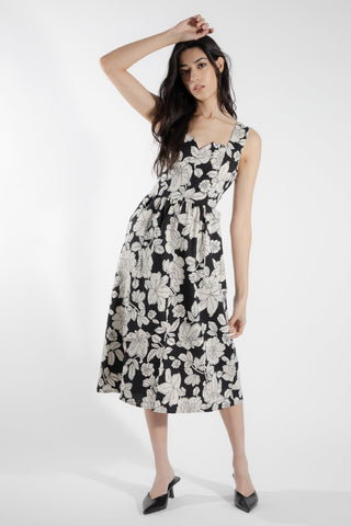 EVE LAVOIE - Robe bustier florale Cornifle