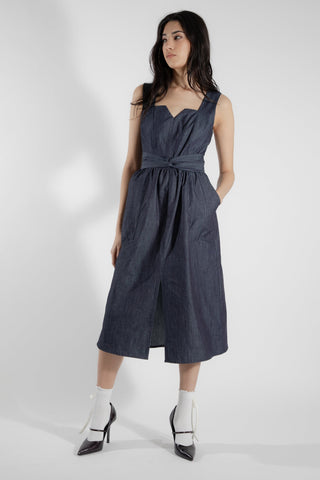 EVE LAVOIE - Robe bustier denim Cornifle