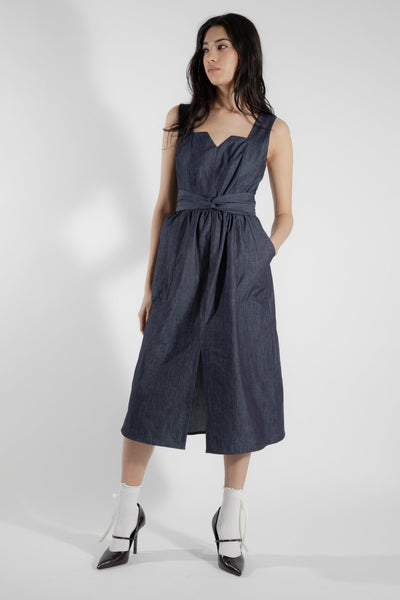 EVE LAVOIE - Robe bustier denim Cornifle