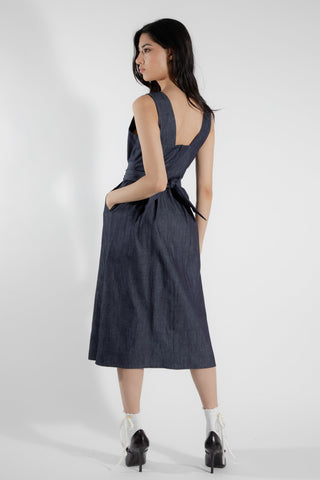 EVE LAVOIE - Robe bustier denim Cornifle
