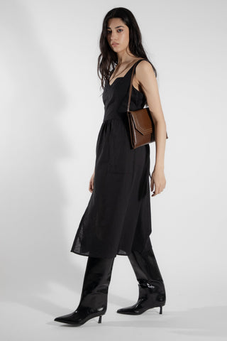 EVE LAVOIE - Robe bustier noire Cornifle