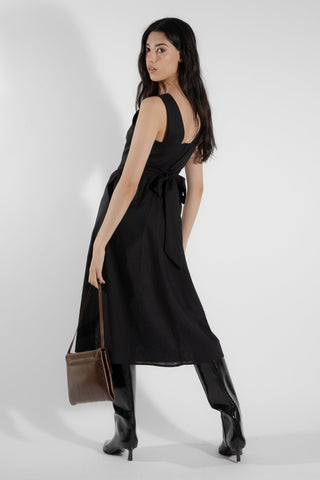 EVE LAVOIE - Robe bustier noire Cornifle