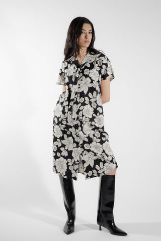 EVE LAVOIE - Robe chemise florale Callitriche