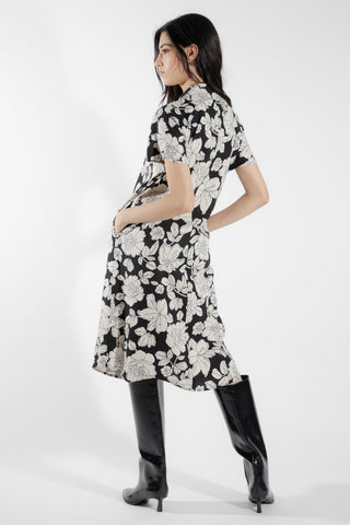 EVE LAVOIE - Robe chemise florale Callitriche