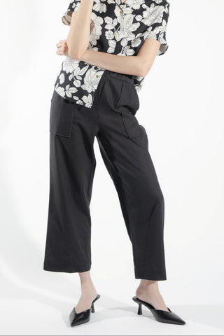 EVE LAVOIE - Pantalon tissé noir Alisme