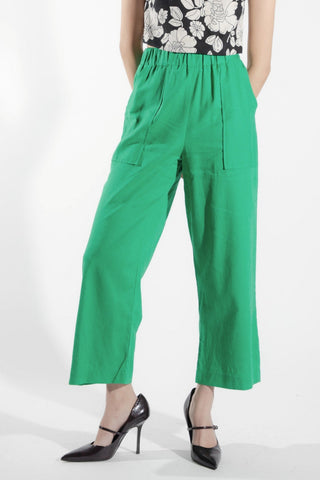 EVE LAVOIE - Pantalon tissé vert Alisme