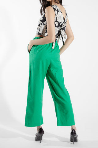 EVE LAVOIE - Pantalon tissé vert Alisme