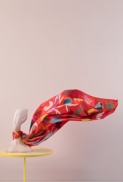 DORA NOLA Petit Foulard en Soie 90 - All the Way