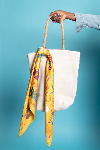 DORA NOLA Foulard en Soie 90 - Le Gardien