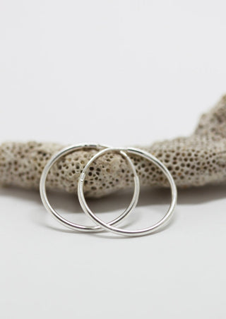 MAKSYM Hinged rings 20mm - Silver