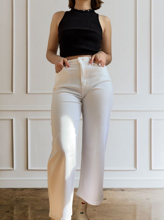 YOGA JEANS Coupe Lily - Blanc