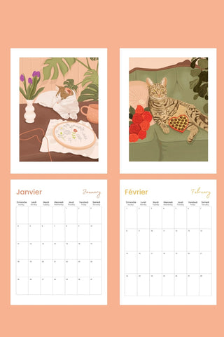 ITSFUNNYHOWWW Calendrier 2026 - Chat