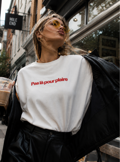 SAULE T-Shirt Féministe - Blanc