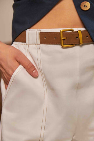 MODERN SUNDAY Barrel Pants - White