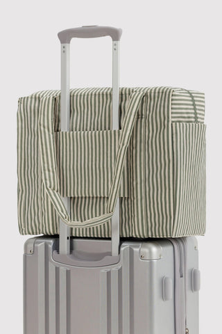 BAGGU Small Cloud Carry-On Bag - Sage Stripe