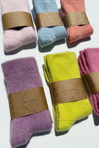 BILLY BAMBOO Chaussette Angora - Pastel Neige