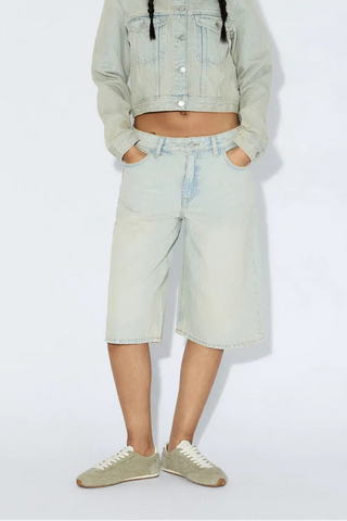DR DENIM Short Bree - Stream Pale Vintage