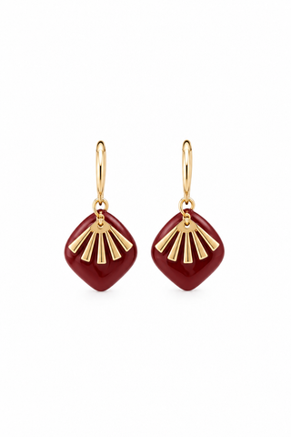KAG Boucles d'Oreilles Feuille 2 Pièces