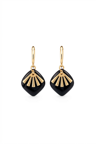 KAG Boucles d'Oreilles Feuille 2 Pièces