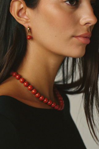 TWENTY COMPASS Boucles d'Oreilles Terracotta