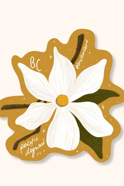 BRUSH &amp; BIRD Flower Sticker British Columbia
