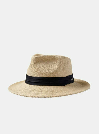 BRIXTON Chapeau Fedara en Paille - Naturel et Noir