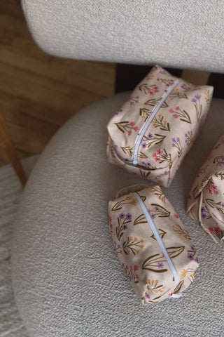 FREON COLLECTIVE Trousse à Maquillage - Bouquet Crème