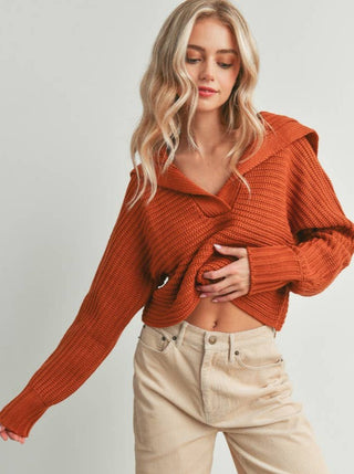 BUTTERMELON Knit Sweater - Rust