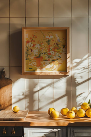 ARTBABY & CO. Affiche Table Floral Abstrait