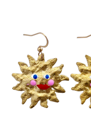 YELLOW DOTS STUDIO Boucles d'oreilles Madame Sun