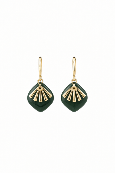 KAG Boucles d'Oreilles Feuille 2 Pièces