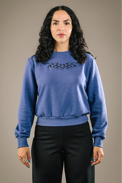 MERCEDES MORIN Crewneck Sigil - Lavande