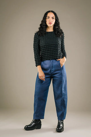 MERCEDES MORIN Haut Popcorn - Noir