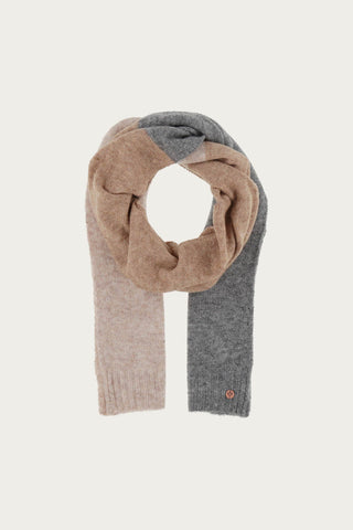 FRAAS Foulard Tricot Color Block - Gris