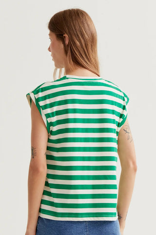 COMPANIA FANTASTICA T-shirt Ligné Tulipe - Vert