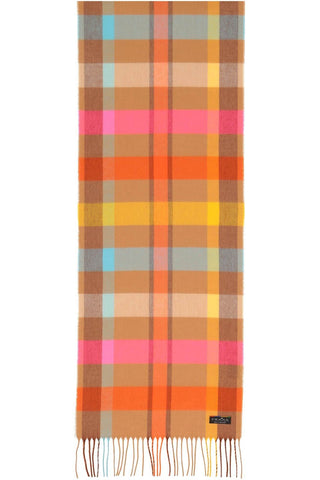 FRAAS Cashmink Check Scarf - Camel