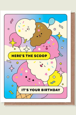 EPEE LAPIN STUDIO Carte de Voeux - Voici le Scoop Anniversaire