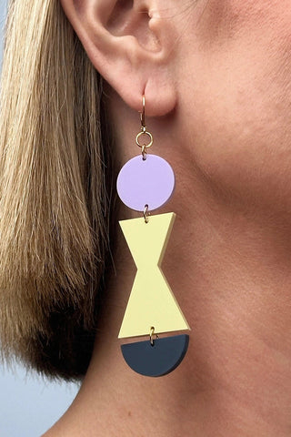 COMBINIST GOOD Boucles d'Oreilles Abstraite