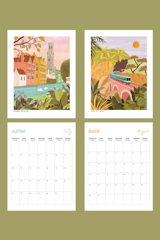 ITSFUNNYHOWWW Calendrier 2026 - Voyage