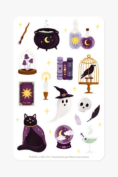 MARIE-LISE Feuille d'autocollants - Spooky