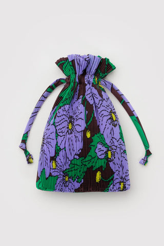 BAGGU Sac Plissé - Maroon Poppy