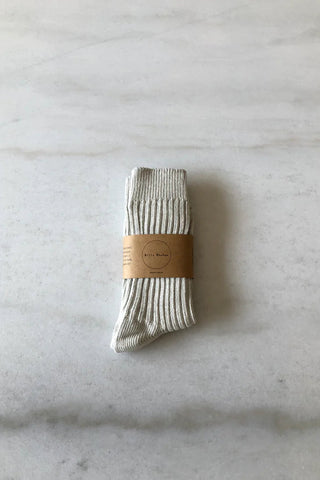 BILLY BAMBOO Chaussette Côtelé Coton - Neutre