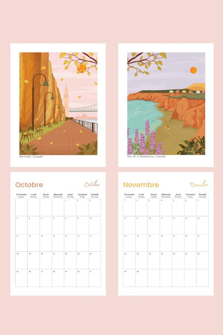 ITSFUNNYHOWWW Calendrier 2026 - Voyage