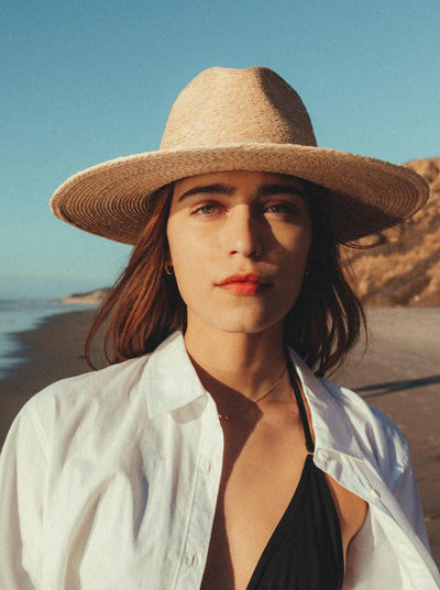 BRIXTON Field Proper Hat - Natural and Brown
